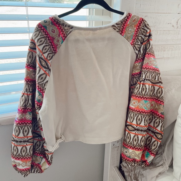 adorable cropped free people pullover - Picture 2 of 2